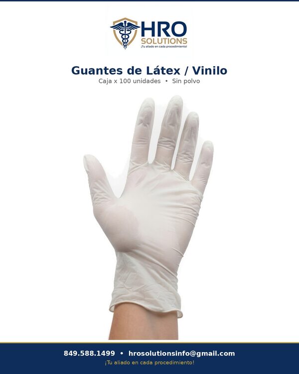 Guantes de látex